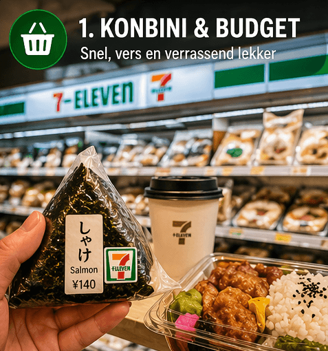 Konbini kosten eten Tokyo